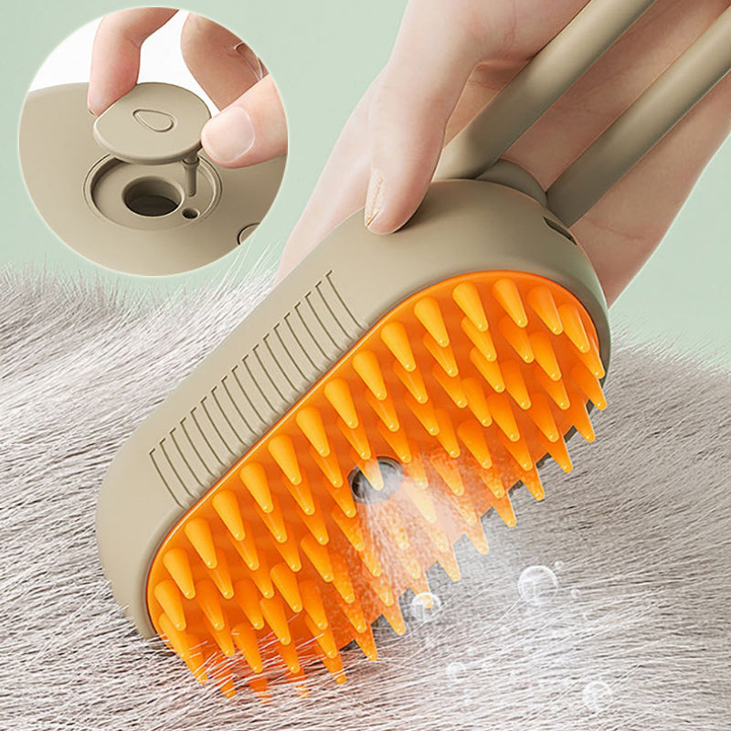 Steam Pet Grooming Brush – Electric Cat & Dog Deshedding Hair Removal Comb